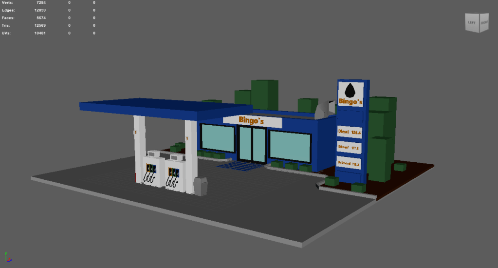 Low Poly Petrol&nbsp;Station